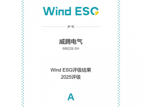 bti体育电气Wind ESG评级由BBB跃升至A级